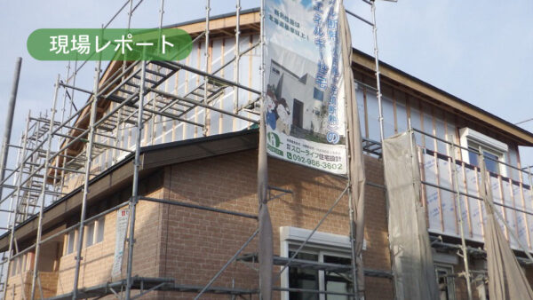 福岡県三井郡大刀洗町01 ⑩外壁、木工事